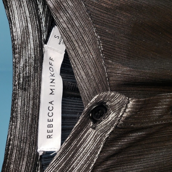 REBECCA MINKOFF | Willow Dress In Gunmetal - Small - wrap skirt - adjustable - Picture 11 of 13